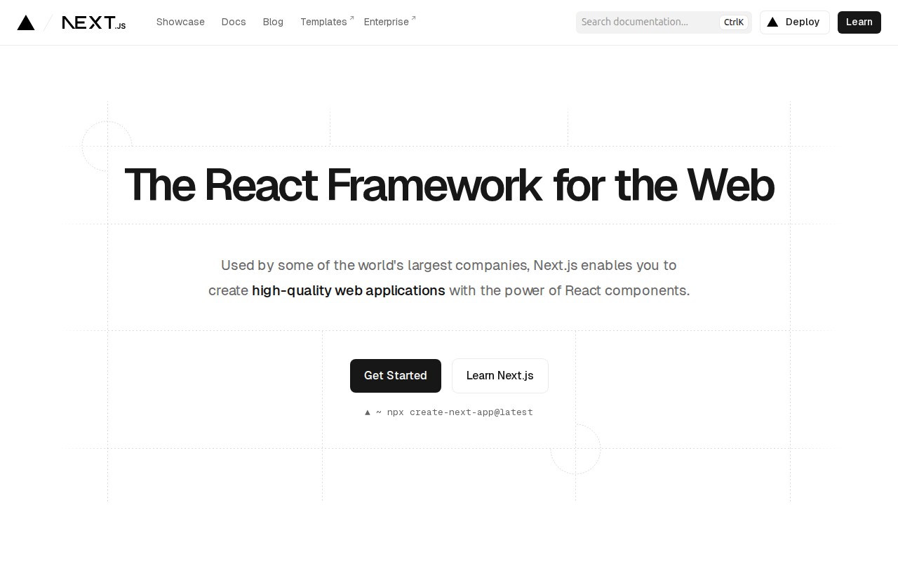 Next.js 官网截图